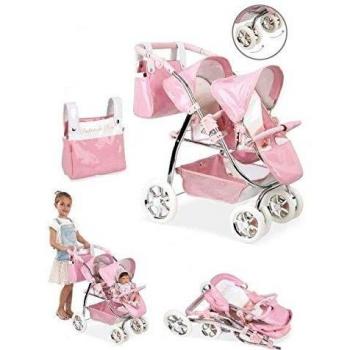 Coche de Muñecas Gemelar Reborn Paris - Modelo 40651