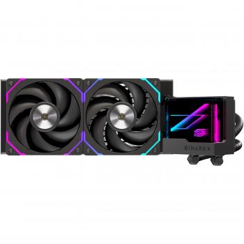 Sistema de Refrigeración Líquida para CPU Einarex Vertex 240 RGB, Radiador de 240mm, 2 Ventiladores RGB, Color Negro