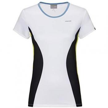 Head MIA W Camisetas, Mujer, Blanco/Amarillo, Large
