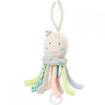 Peluche musical Fehn pulpo con sonido suave, diseño colorido, textura suave, fácil de agarrar y lavable a máquina