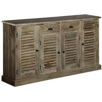 vidaXL Legno Massello Mindi Credenza 145x32,5x77cm Madia Mobile Armadietto