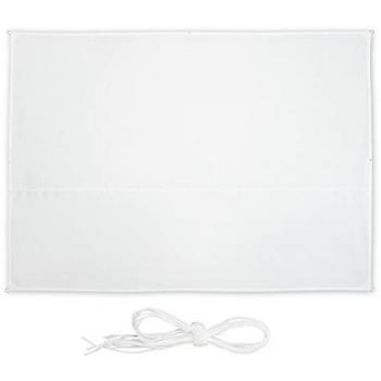 Toldo Vela Rectangular 2,5 x 3,5 m - Repelente al Agua, Protección UV, con Cuerdas, Blanco para Terraza y Balcón