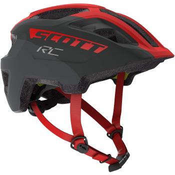 Scott Spunto JR Plus - Casco de Bicicleta para niños, Color Gris/Rojo, tamaño -