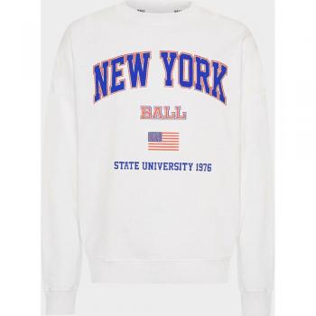 Unisex White Sweatshirt Ball L. Taylor