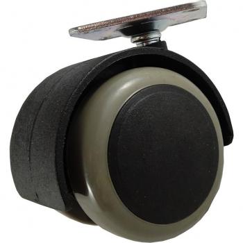Rueda Giratoria sin Freno con Placa Ø 48 mm y Capacidad de Carga 35 kg