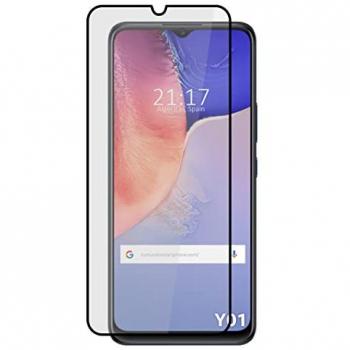 Protector Cristal Templado 5D Completo Negro para Vivo Y01