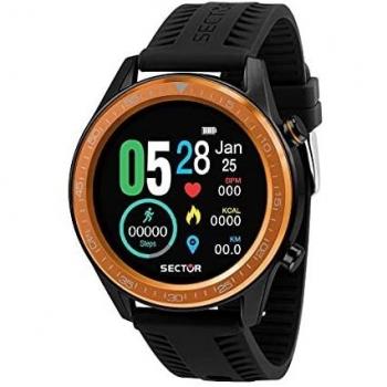 Sector No Limits S-02 Smart Digital Orange Watch, Black male, Size: ONE SIZE