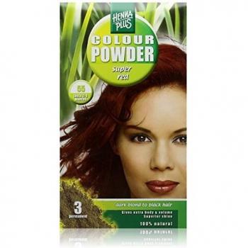 Polvo de Henna Plus Color 55 Super Rojo - Tintura para el Cabello