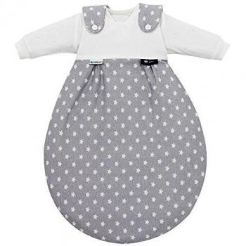 Saco de dormir Mäxchen 3 piezas - Edición Tencel - Estrellas grises