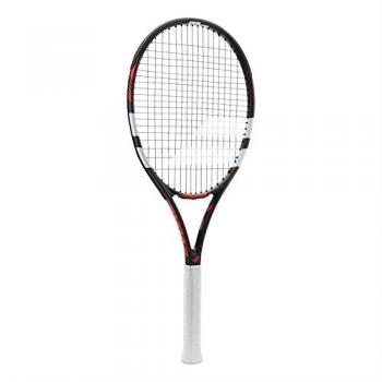 Babolat Evoke 105 Strung Raqueta de Tenis, Unisex Adulto, Gris/ Rouge, 4