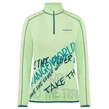 Camiseta Trail Running Manga Larga Mujer Gruvaz Verde Menta XS