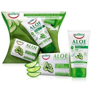 Kit de Cuidado de Manos Aloe Equilibra® - Crema de Manos + Jabón Vegetal 100g