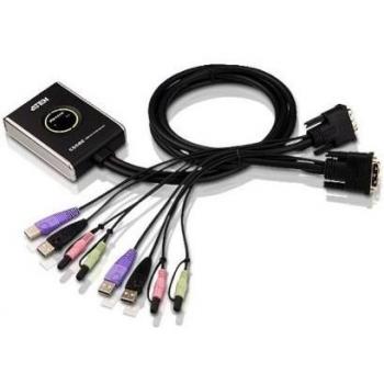 Aten 2-Port USB DVI KVM Switch with Audio, CS682-AT