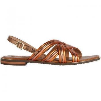 Sandalias de Mujer GEOX D SOZY PLUS G - VIT METAL D35DQG000CF NARANJA, características: diseño moderno, material de alta calidad, suela transpirable, comodidad al caminar, color naranja vibrante