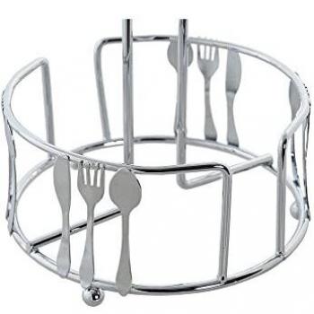 Portarrollos de Cocina DKD Home Decor Plateado Metal Plástico 14 x 14 x 29 cm
