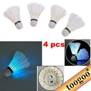 TOOGOO (R) LED Badminton Volante (Una Caja de 4 Piezas)