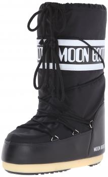 Moon Boot Nylon, Botas de Nieve Unisex Adulto, Negro