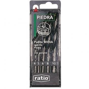 Ratio 1589H5 - Brocas Para Pared Juego 5 Ratio