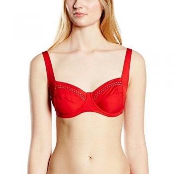 HUIT My All Emboitant-Parte de arriba de bikini Mujer    Rouge