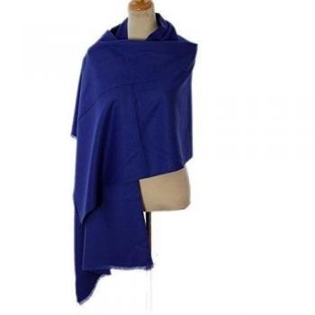 Mujeres Bufandas Chales Grandes Classic zafiro