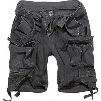 Brandit Savage Vintage Shorts - Black - M - 100% Cotton