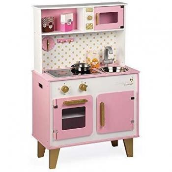 Janod- Cancy Chic Cocina para Niños, Color rosa/blanco