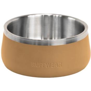 Bol para perros Ruffwear Basecamp™ Cattail Tan, 1.6L, duradero, antideslizante y apto para lavavajillas
