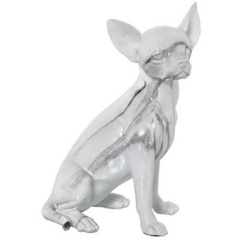 Figura Decorativa Plástico Perro 15 x 18 x 27 cm Mármol