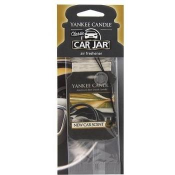 Yankee Candle Jar Single New Car Scent ambientador de Aire el Coche Nuevo, cartón, Negro, 7.5x19.7x0.7 cm