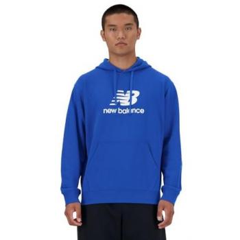 New Balance Men's Sport Essentials French Terry Logo Hoodie - Electric Blue - Size S