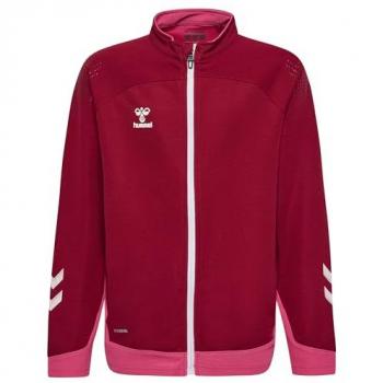 Chaqueta Hummel Lead Poly para niños, material poliéster, cierre con cremallera, diseño moderno, adecuado para actividades al aire libre