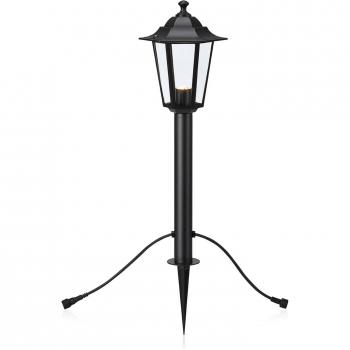 Foco de jardín GARDEN24 Negro, Farol luminoso LED de jardín 24, negro, 3W