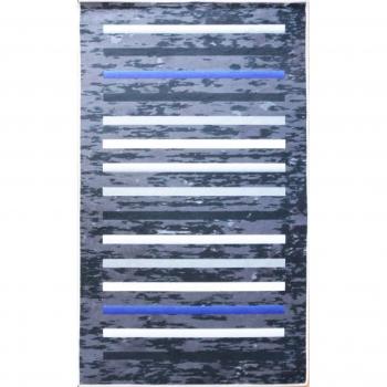 Alfombra de salón rayas 120 x 180 cm - negro poliéster