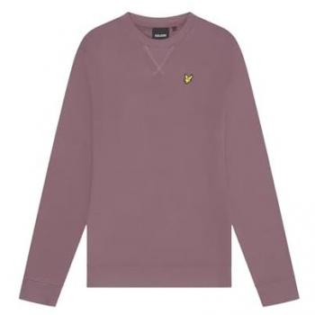 Lyle & Scott Men's XS Crew Neck Sweatshirt - Pink and Purple
