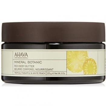 AHAVA Mineral Botanic Mantequilla Corporal Piña y Durazno Blanco - 235 gr.