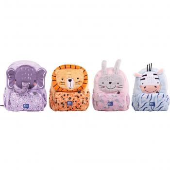 Mochila Infantil Oxford Animal Besties Peluche Tacto Suave Surtido de 4 Modelos