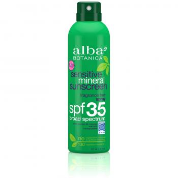 Alba Botanica Sunscreens Sensitive Mineral Spray SPF35, 100 g