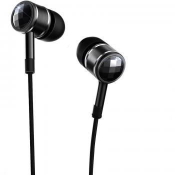 1 More Crystal Swarovski Auriculares In-Ear Con Micrófono Y Remoto Negro