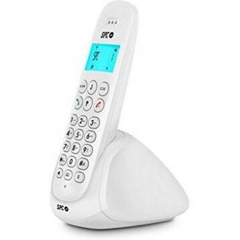 Teléfono Inalámbrico DECT SPC Art 7310B con Identificador de Llamadas, Manos Libres y Agenda - Color Blanco