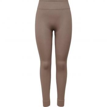 Leggings Deportivos Sin Costuras de Mujer Only Play ONPJAIA Alta Cintura Color Marrón S/M
