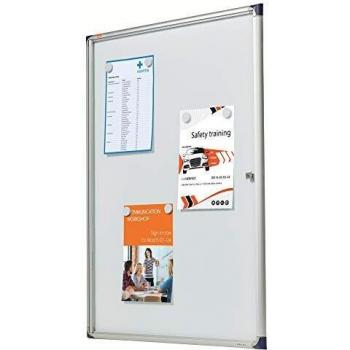 Bacheca Ultrapiatta Magnética Nobo 9xA4 Blanca