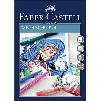 Faber-Castell Creative Studio Mixed Media Pad, A4 250 gsm Pad of 30 Sheets - ring binder