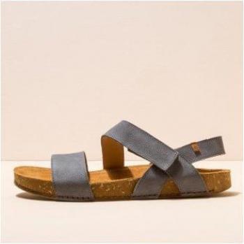 El Naturalista N5791 Pleasant Vaquero/Balance Unisex Leather Sandals with Hook-and-Loop Closure