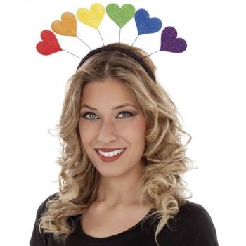 Diadema Arcoíris Corazones