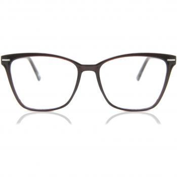 Cat Eye Full Rim Plastic Women’s Prescription Glasses - Brown - Size 55 - Blue Light Block Available - SmartBuy Collection