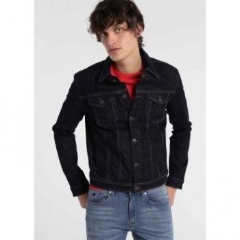 SIX VALVES - Cazadora Denim Dark Blue
