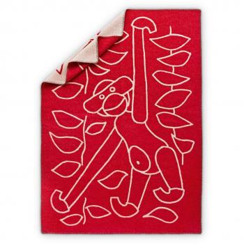 Rosendahl 39442 Kay Bojesen Manta de lana, lana virgen, rojo, 120 x 80 x 2 cm