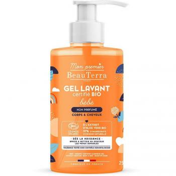 Beauterra Organic Baby Shower Gel 750 ml - Bio Babé Fragrance-Free Shower Gel 750 ml