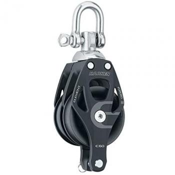 Harken Polea Element Doble Bloque Giratorio de 60 mm con Becket