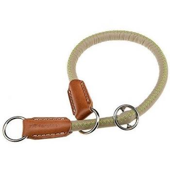 Collar Derby CS12 50 para Perros en Ecopelle con Interior de Nylon - Color Tortora